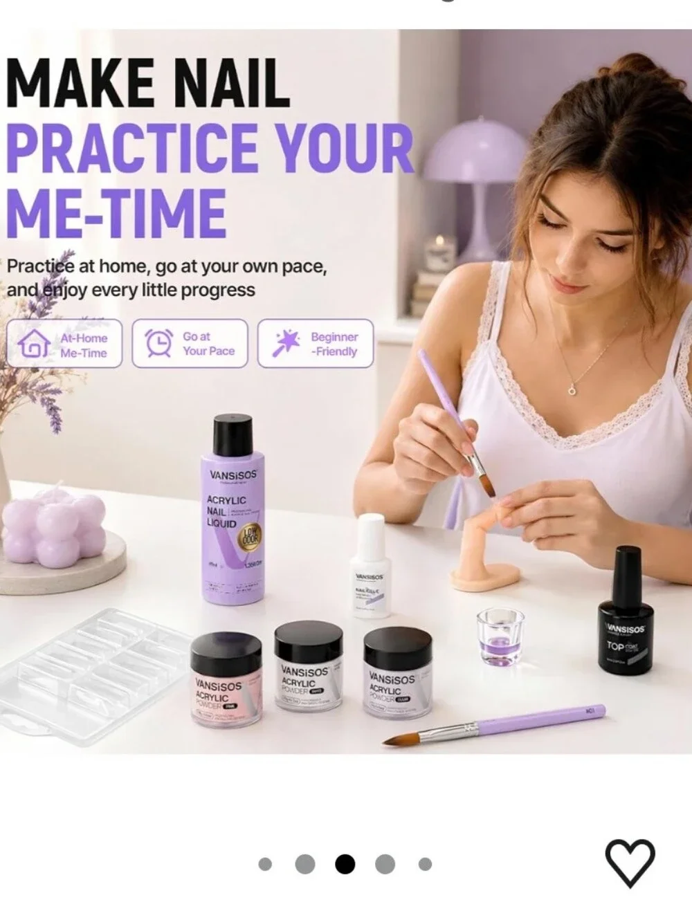 Acrylic Nail Kit for Beginners: Professional Acrylic Powder and Liquid